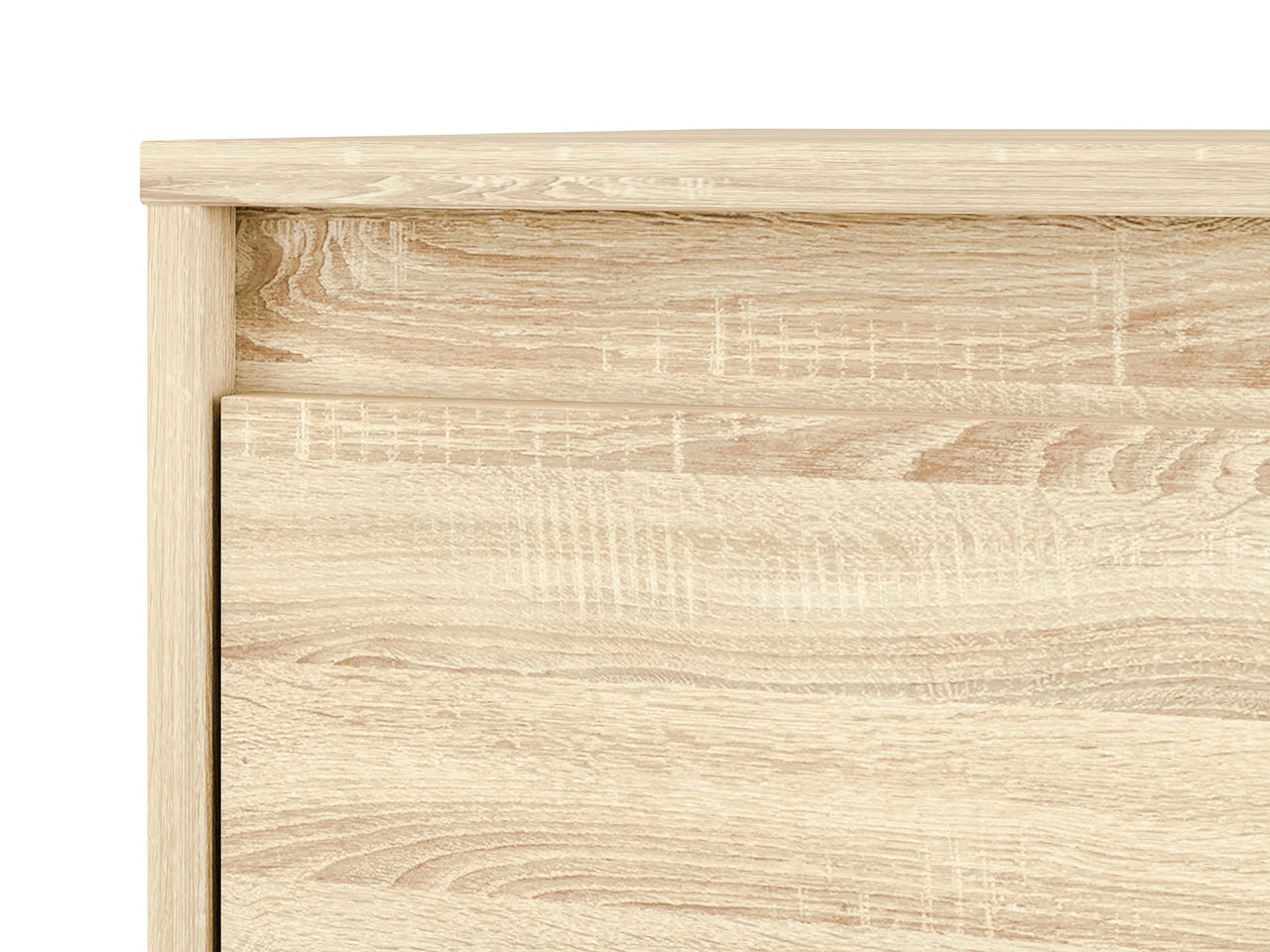 Commode, Buffet, Buffet Moderne Lumière de Sonoma avec Finition ABS - Design Pratique et Résistant - Meuble Contemporain - Decora Home
