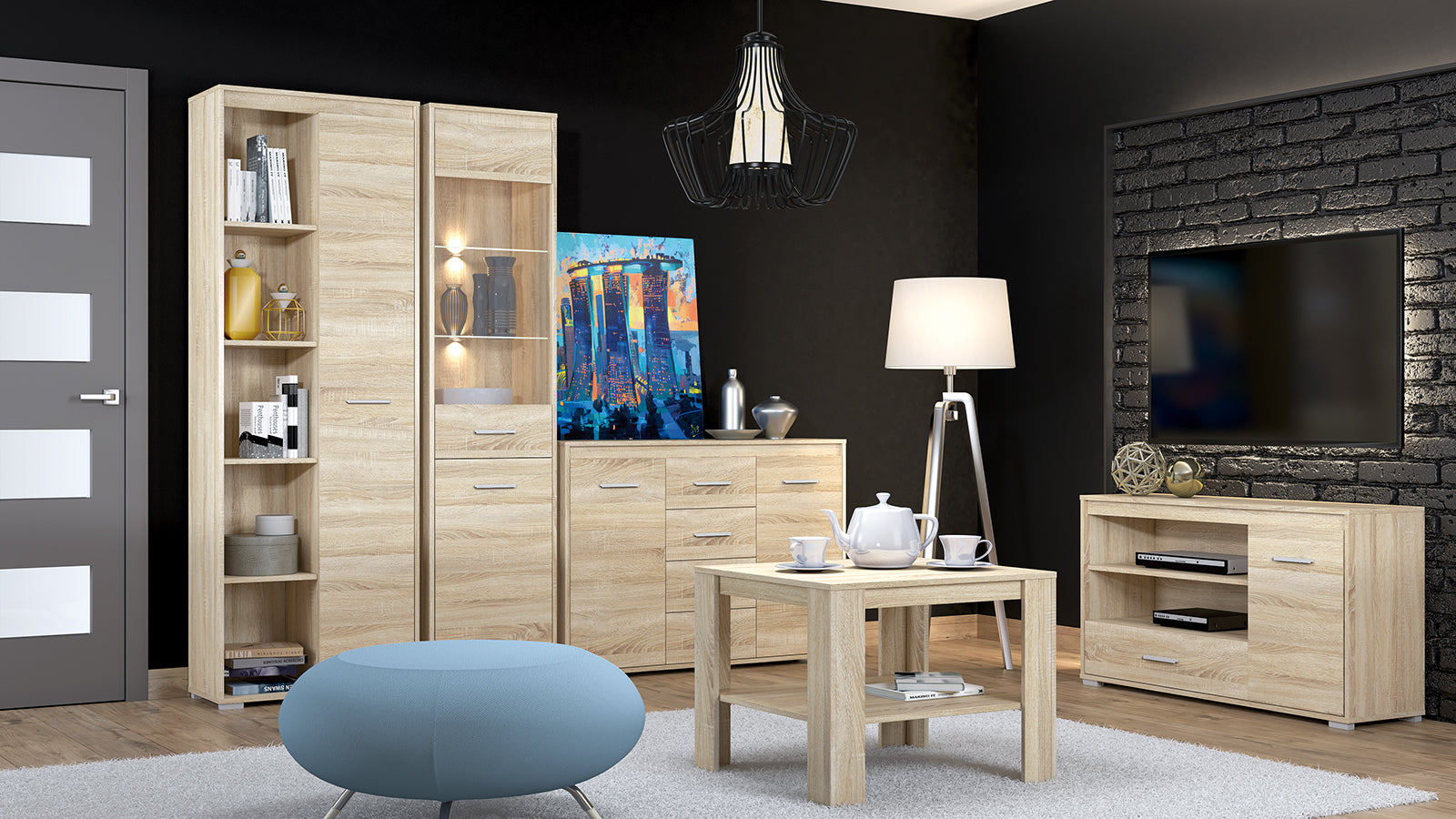 Étagère Suspendue avec Bordure ABS – Design Moderne et Pratique – Résistante aux Rayures et à l'Humidité - Decora Home