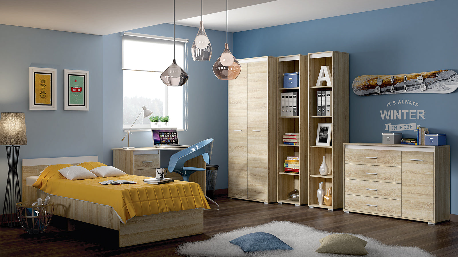 Étagère Suspendue avec Bordure ABS – Design Moderne et Pratique – Résistante aux Rayures et à l'Humidité - Decora Home