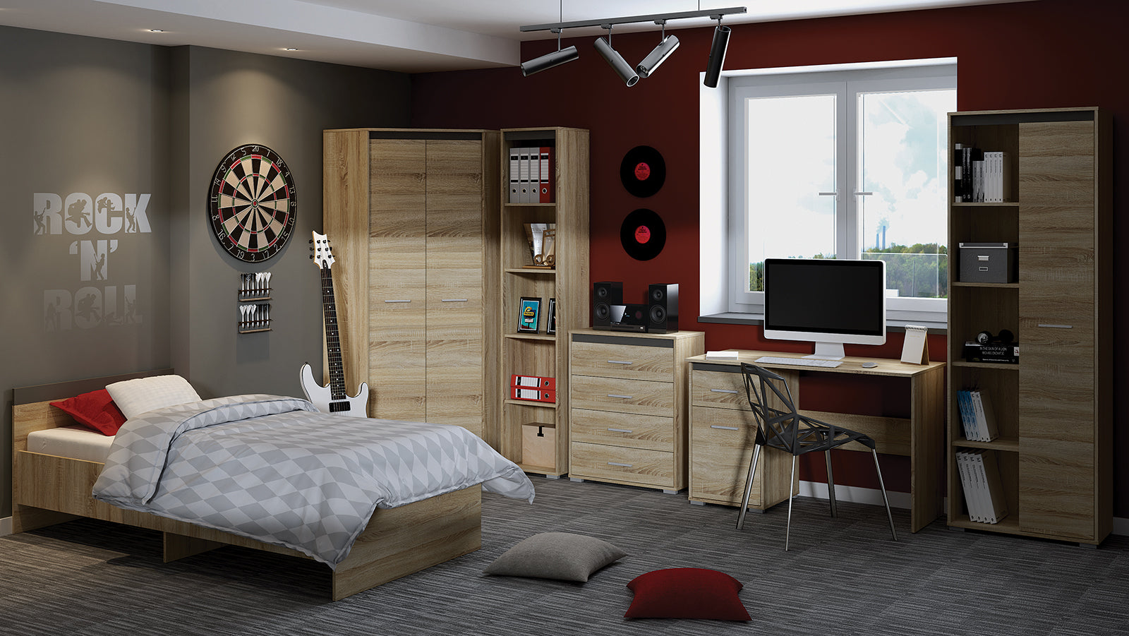 Étagère Suspendue avec Bordure ABS – Design Moderne et Pratique – Résistante aux Rayures et à l'Humidité - Decora Home