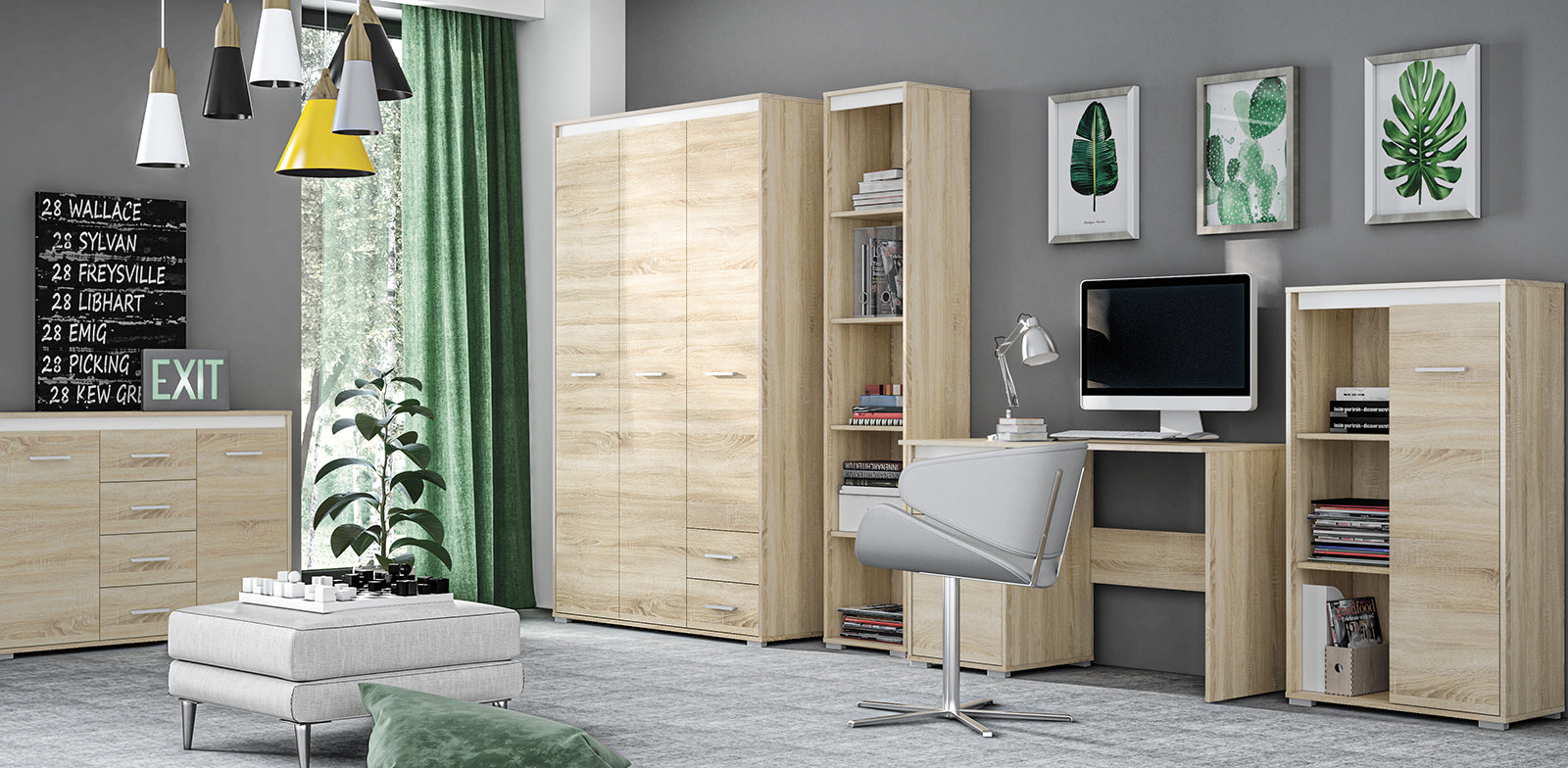 Étagère Suspendue avec Bordure ABS – Design Moderne et Pratique – Résistante aux Rayures et à l'Humidité - Decora Home