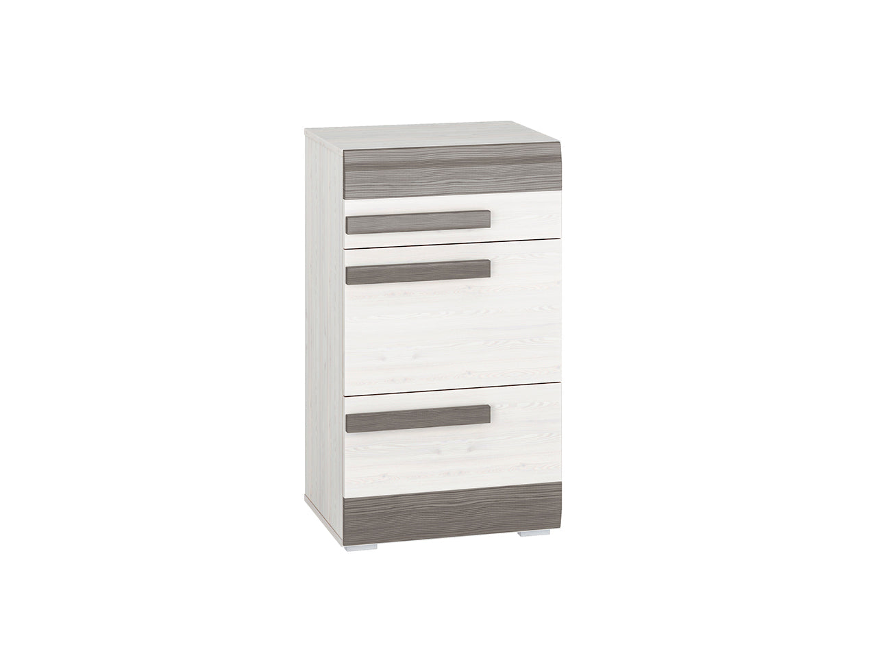 Meuble à Chaussures en Pin des Neiges et MDF Gris Neuf avec Bordure ABS|Dernières pièces|Decora Home