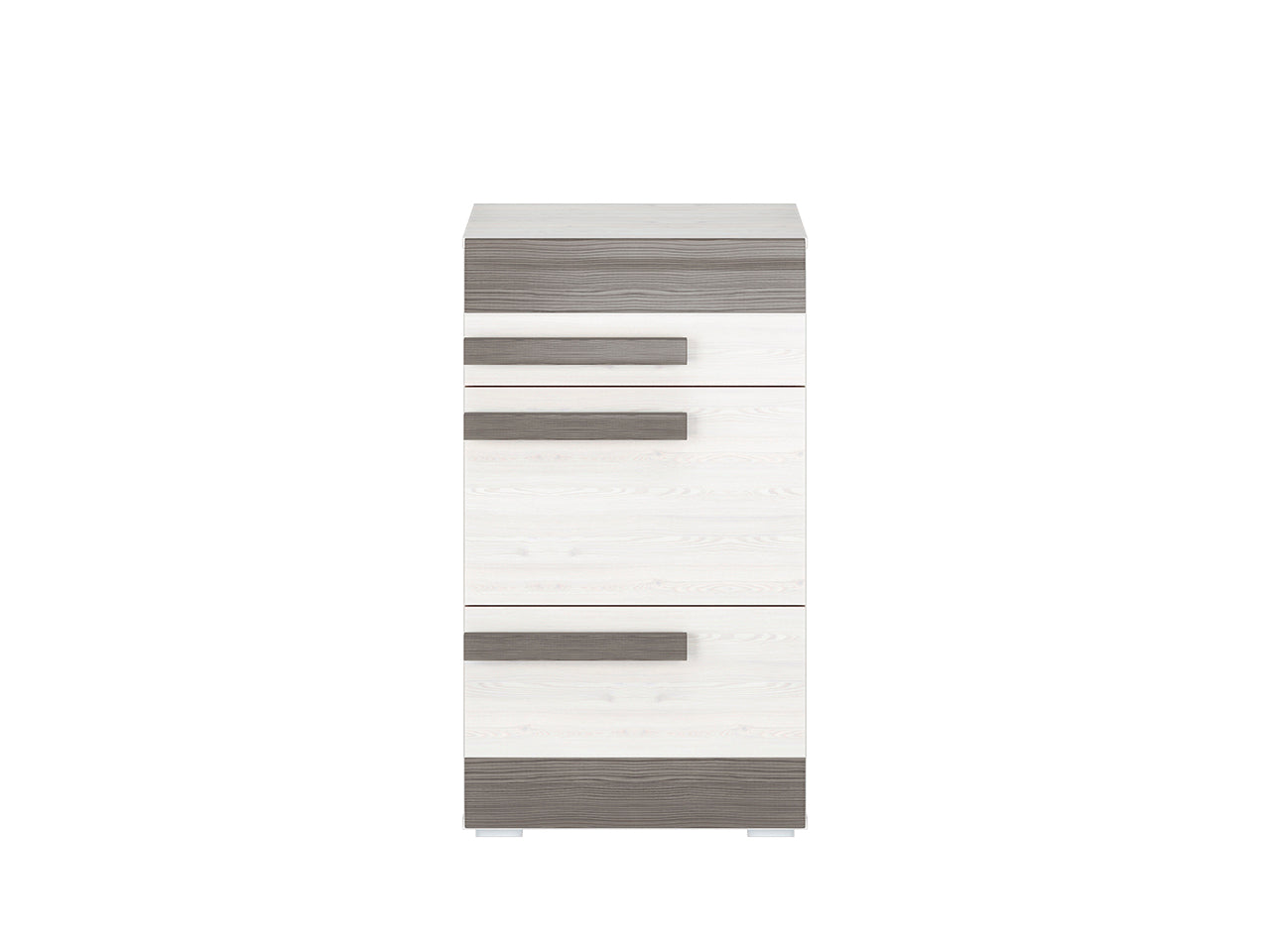 Meuble à Chaussures en Pin des Neiges et MDF Gris Neuf avec Bordure ABS - Decora Home