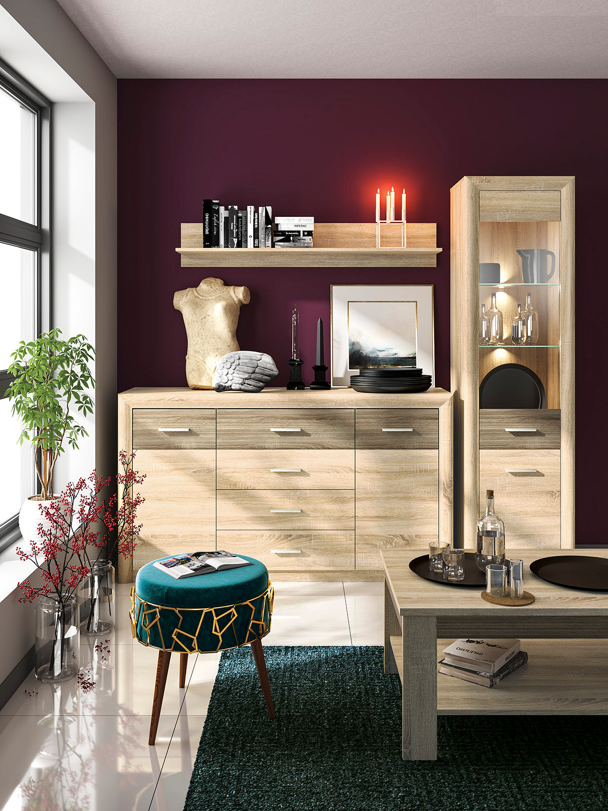 Étagère – Sonoma Light & MDF Sonoma Truffe - Decora Home