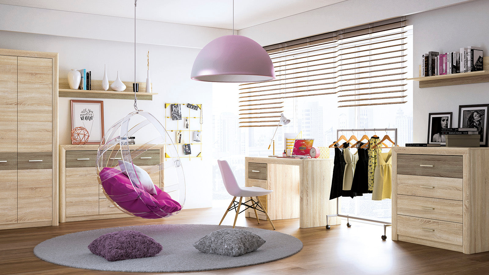 Garde-Robe Moderne – Sonoma Light & MDF Sonoma Truffe – 201 cm – Design Élégant et Pratique - Decora Home
