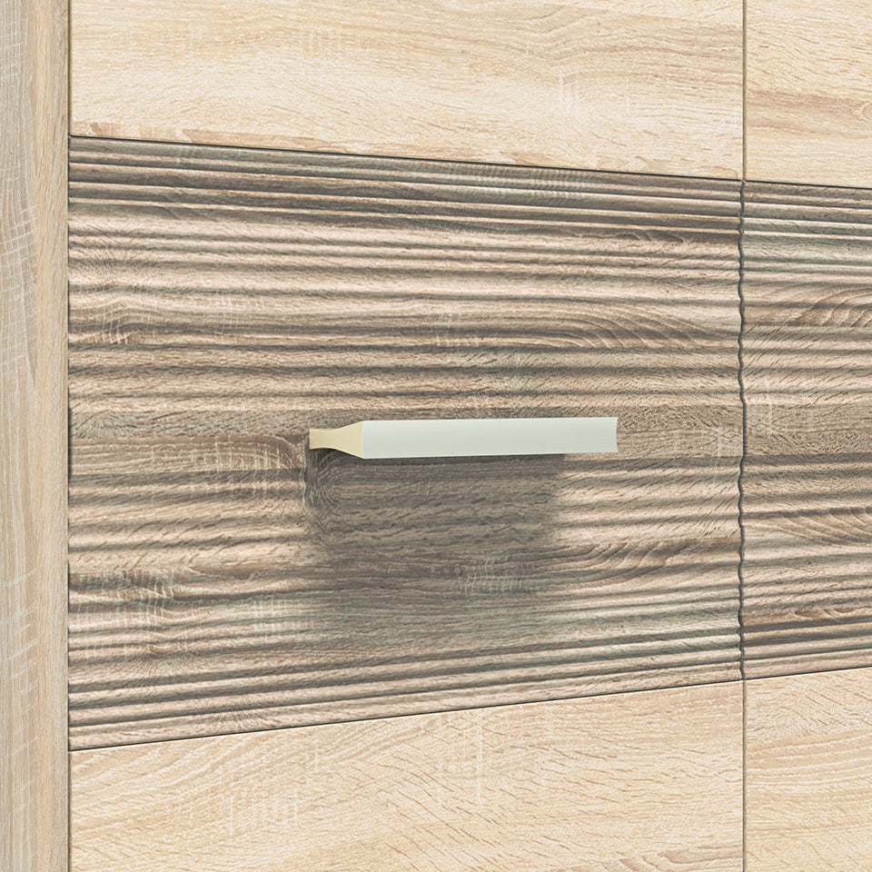 Garde-Robe Moderne – Sonoma Light & MDF Sonoma Truffe – 201 cm – Design Élégant et Pratique - Decora Home