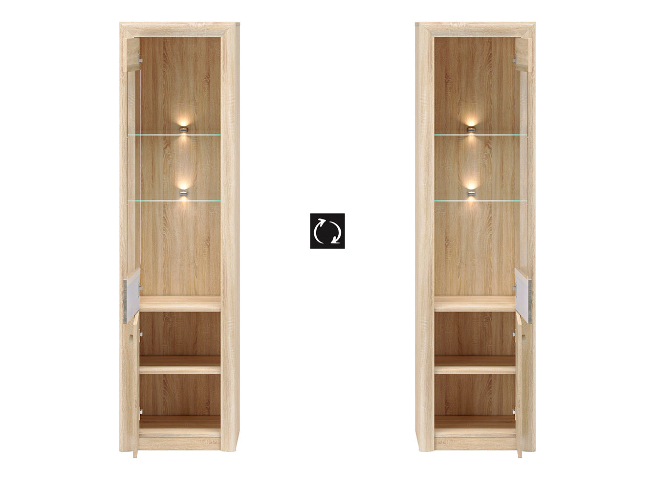 Vitrine en Verre Trempé avec Bordure ABS - Design Élégant, Résistant et Sécurisé - Decora Home