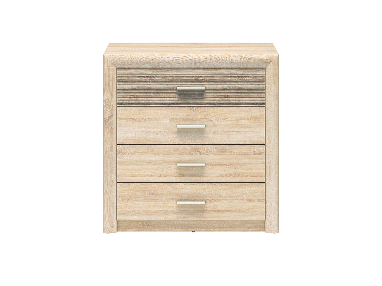 Commode, Buffet, Buffet Sonoma Light avec Bordure ABS - MDF Sonoma Truffe, Haute Résistance et Design Élégant - Decora Home