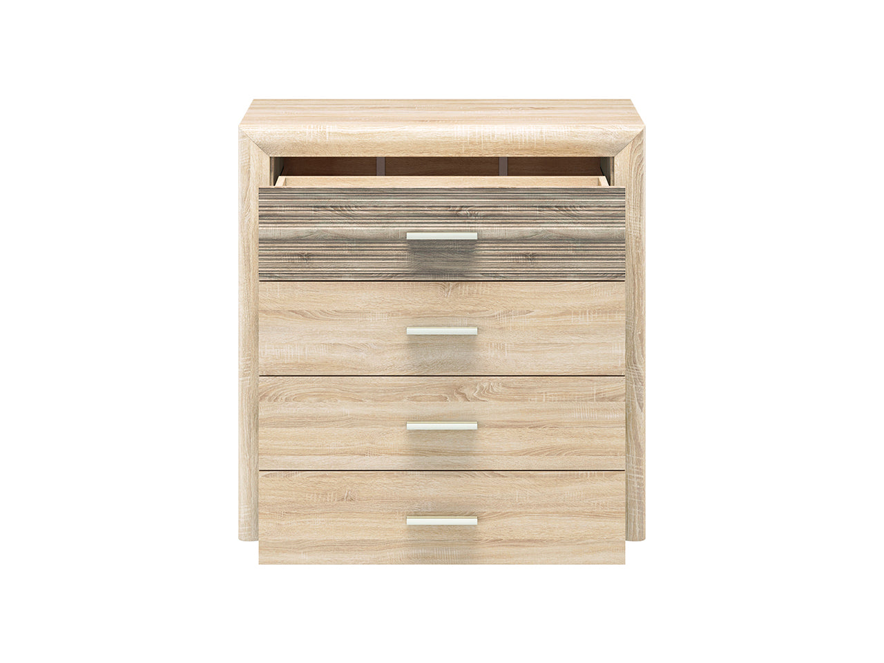 Commode, Buffet, Buffet Sonoma Light avec Bordure ABS - MDF Sonoma Truffe, Haute Résistance et Design Élégant - Decora Home
