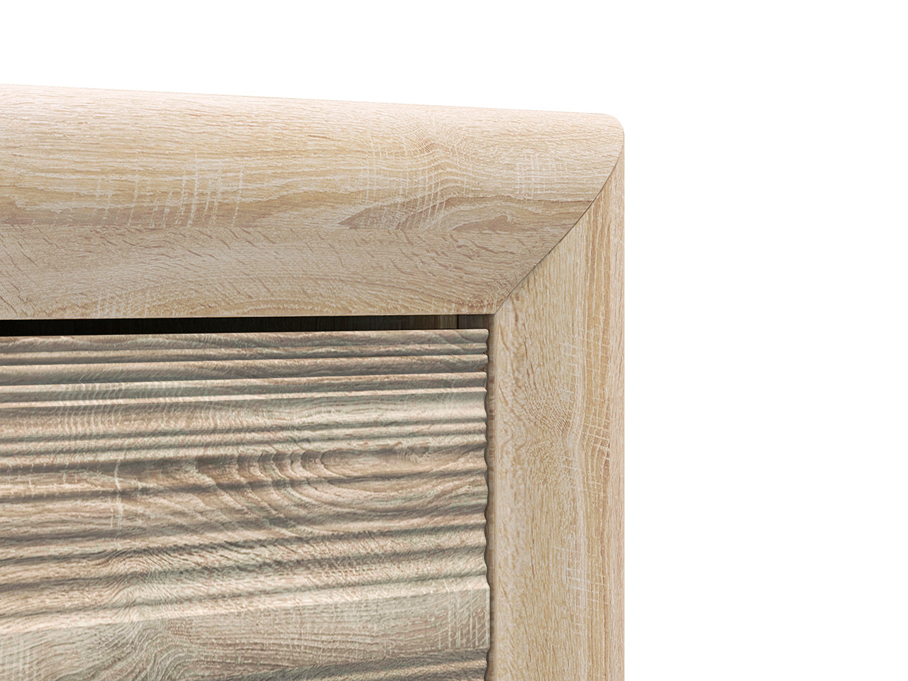 Commode, Buffet, Buffet Sonoma Light avec Bordure ABS - MDF Sonoma Truffe, Haute Résistance et Design Élégant - Decora Home