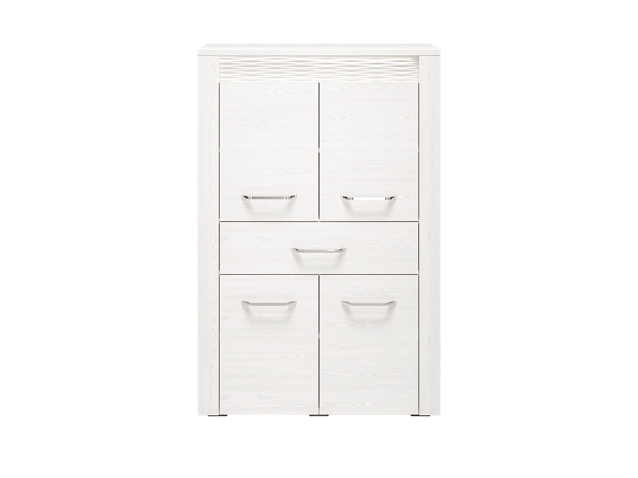 Commode, Buffet, Buffet Moderne en Pin Enneigé avec Tiroirs Spacieux - Rangement Pratique et Design Épuré - Decora Home