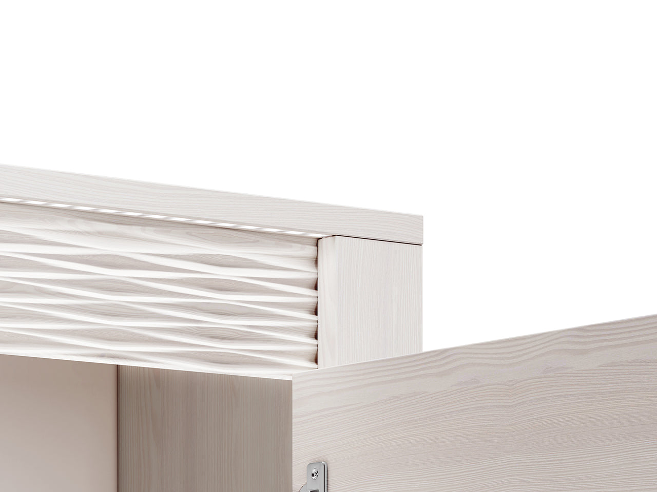 Commode, Buffet, Buffet en Pin Enneigé avec Finition Résistante aux Rayures et à l'Humidité - Decora Home