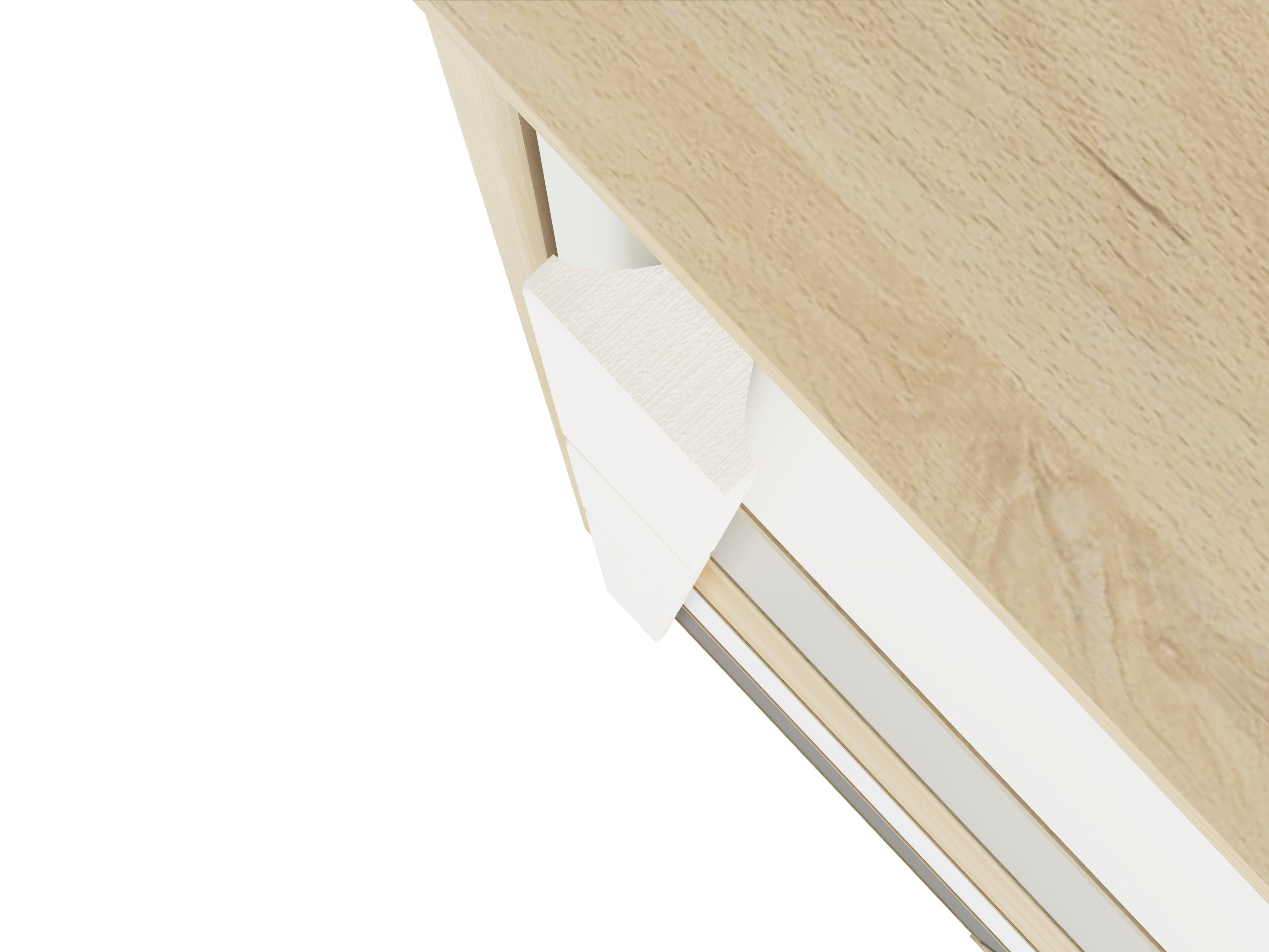 Étagère moderne en Hêtre des Fjords avec bordure ABS – Design élégant et haute résistance - Decora Home