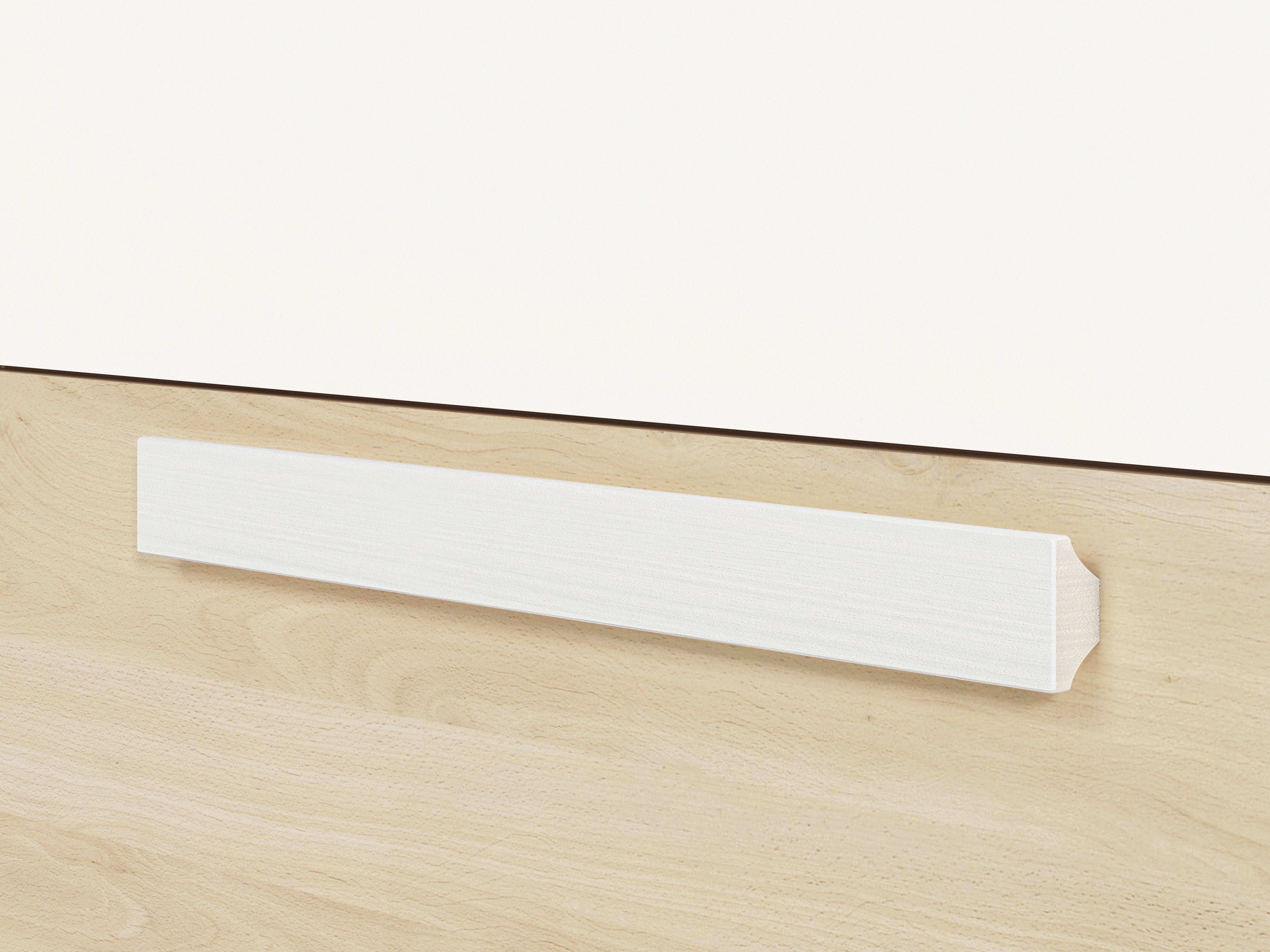 Commode, Buffet, Buffet moderne en Hêtre Fjord et Blanc avec tiroirs renforcés - Design élégant et rangement optimisé - Decora Home