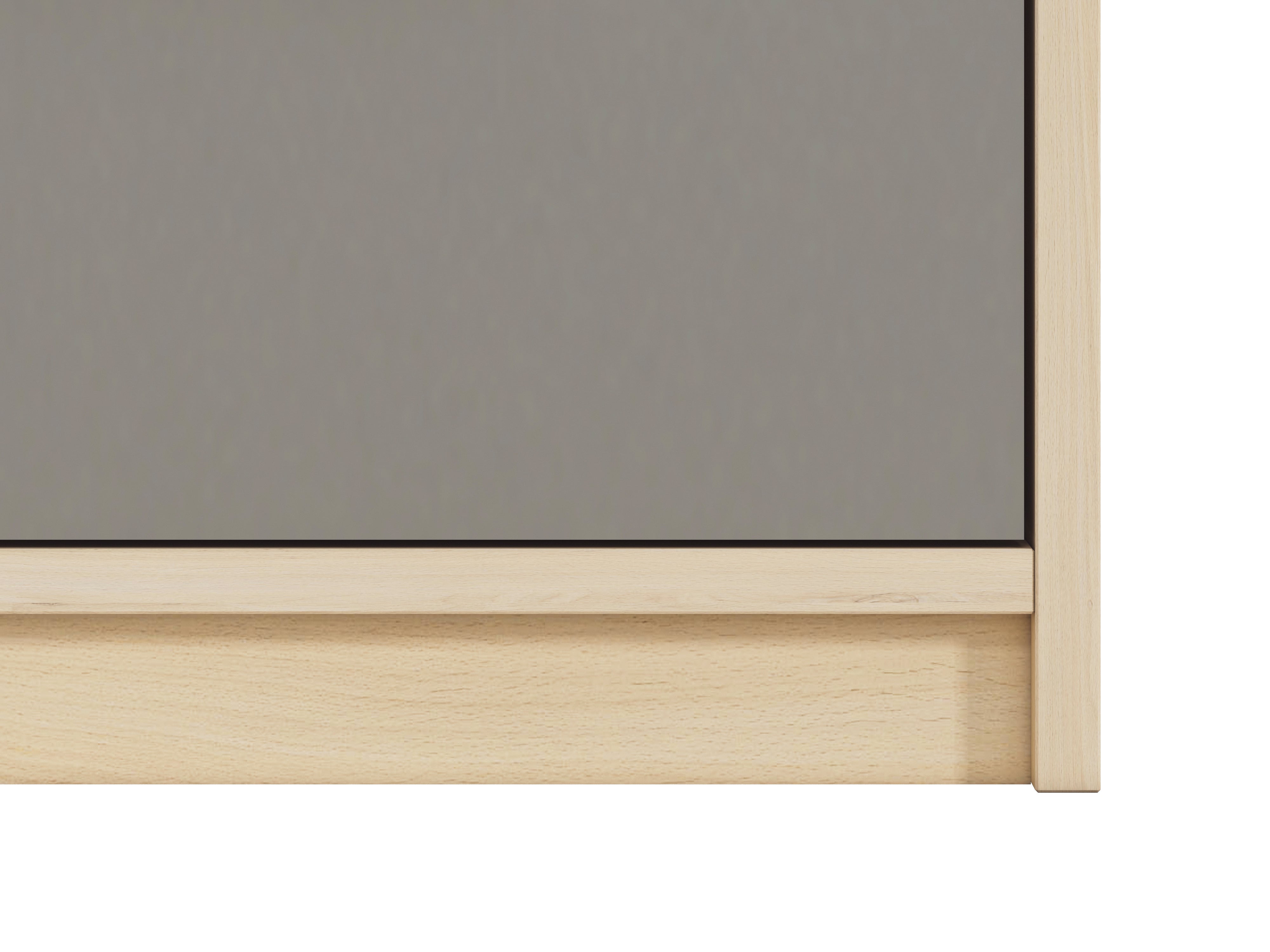 Commode, Buffet, Buffet moderne en Hêtre Fjord et Blanc avec tiroirs renforcés - Design élégant et pratique pour un rangement optimisé - Decora Home