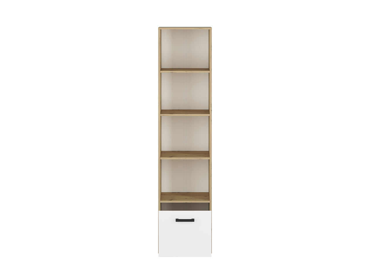 Étagère Murale Moderne en Chêne Artisan et MDF Blanc avec Bordure ABS - Résistante aux Rayures, à l'Humidité et aux Températures Élevées - Decora Home