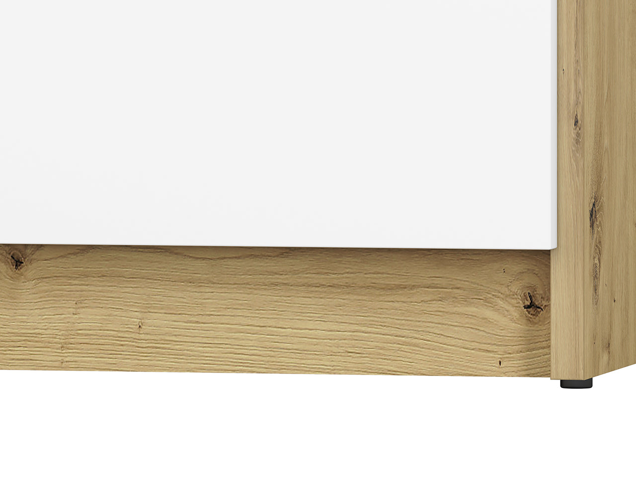 Étagère Murale Moderne en Chêne Artisan et MDF Blanc avec Bordure ABS - Résistante aux Rayures, à l'Humidité et aux Températures Élevées - Decora Home