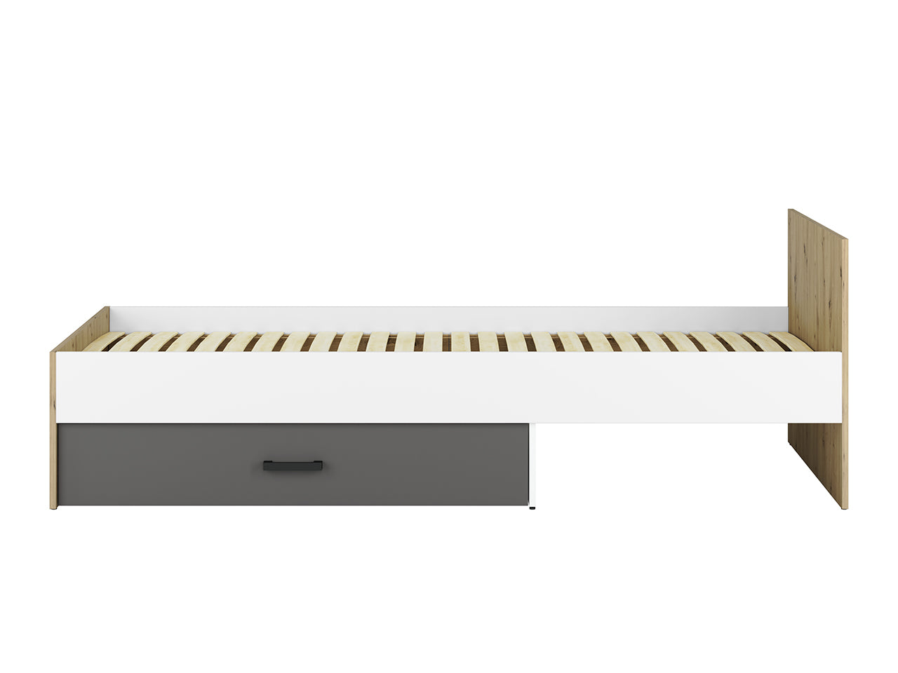 Lit Contemporain avec Structure en Bois et Métal - Confort et Élégance - Decora Home