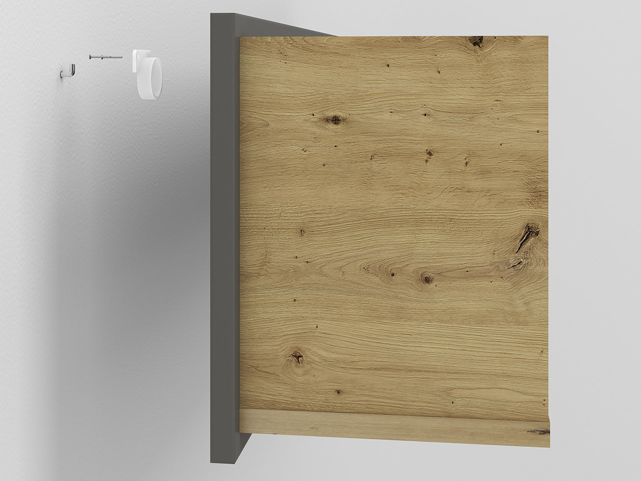 Étagère Suspendue en Bois et MDF - Design Moderne avec Bordure ABS et Résistance Exceptionnelle - Decora Home