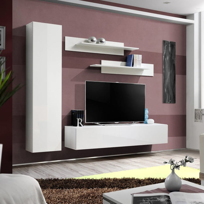 Composition TV FLY G1 — WW FY G1 — blanc / blanc brillant