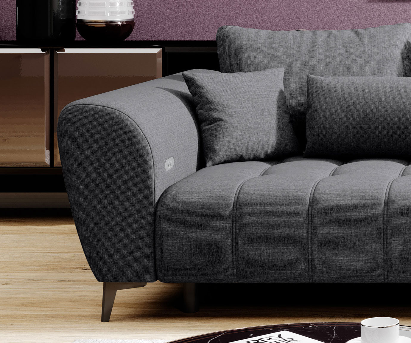 Canapé d’Angle – Grand Confort avec Profondeur d’Assise Réglable Électriquement - Decora Home