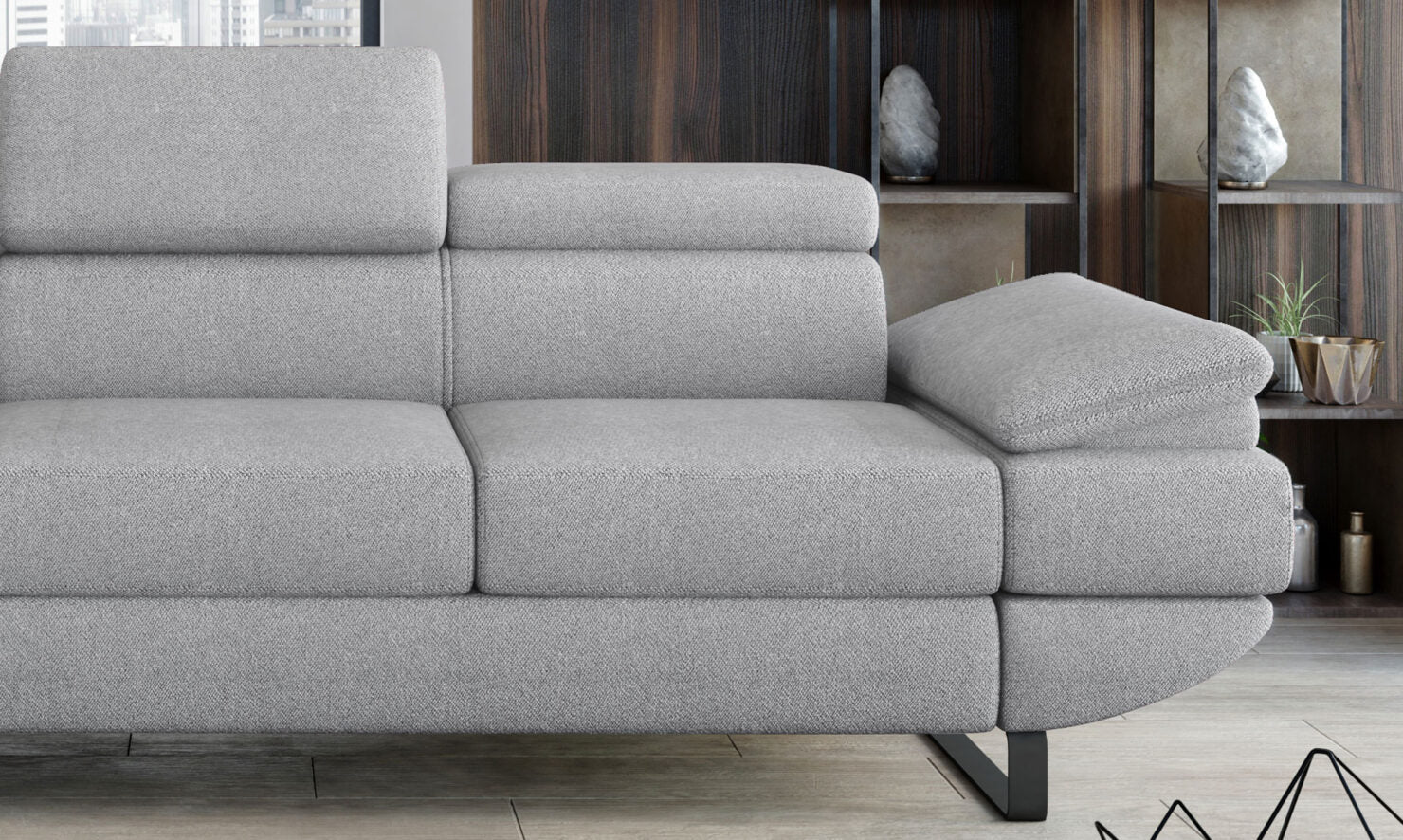 Canapé d’Angle – Confort Ajustable Électriquement et Élégance Contemporaine - Decora Home