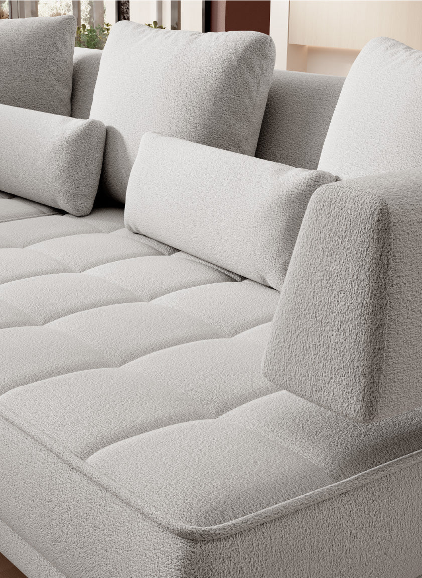 Canapé d'angle – Design Moderne et Confort Personnalisé avec Mécanisme Électrique - Decora Home