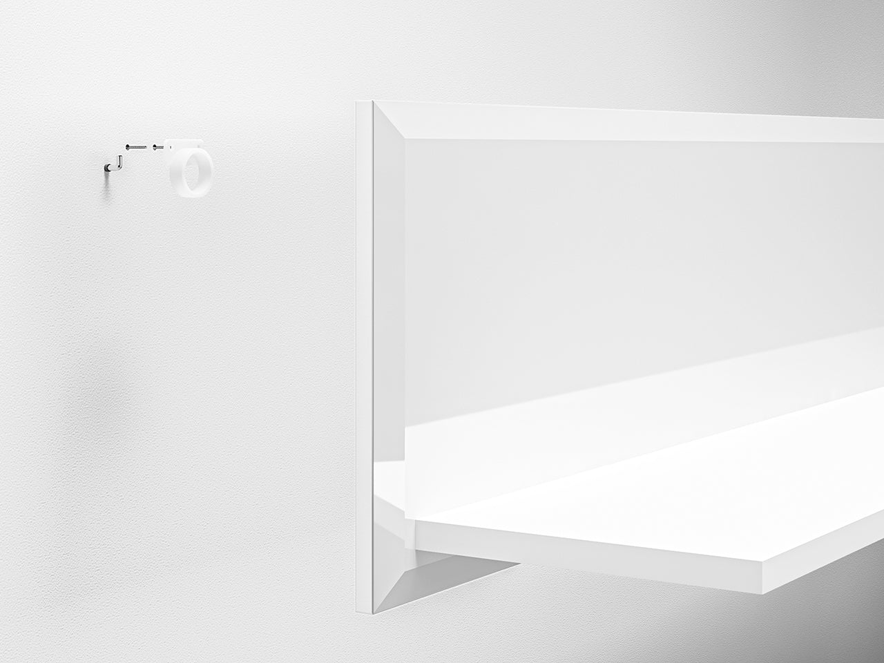 Étagère Murale – Élégance Moderne en Blanc Brillant avec Panneau Laminé Haute Qualité - Decora Home