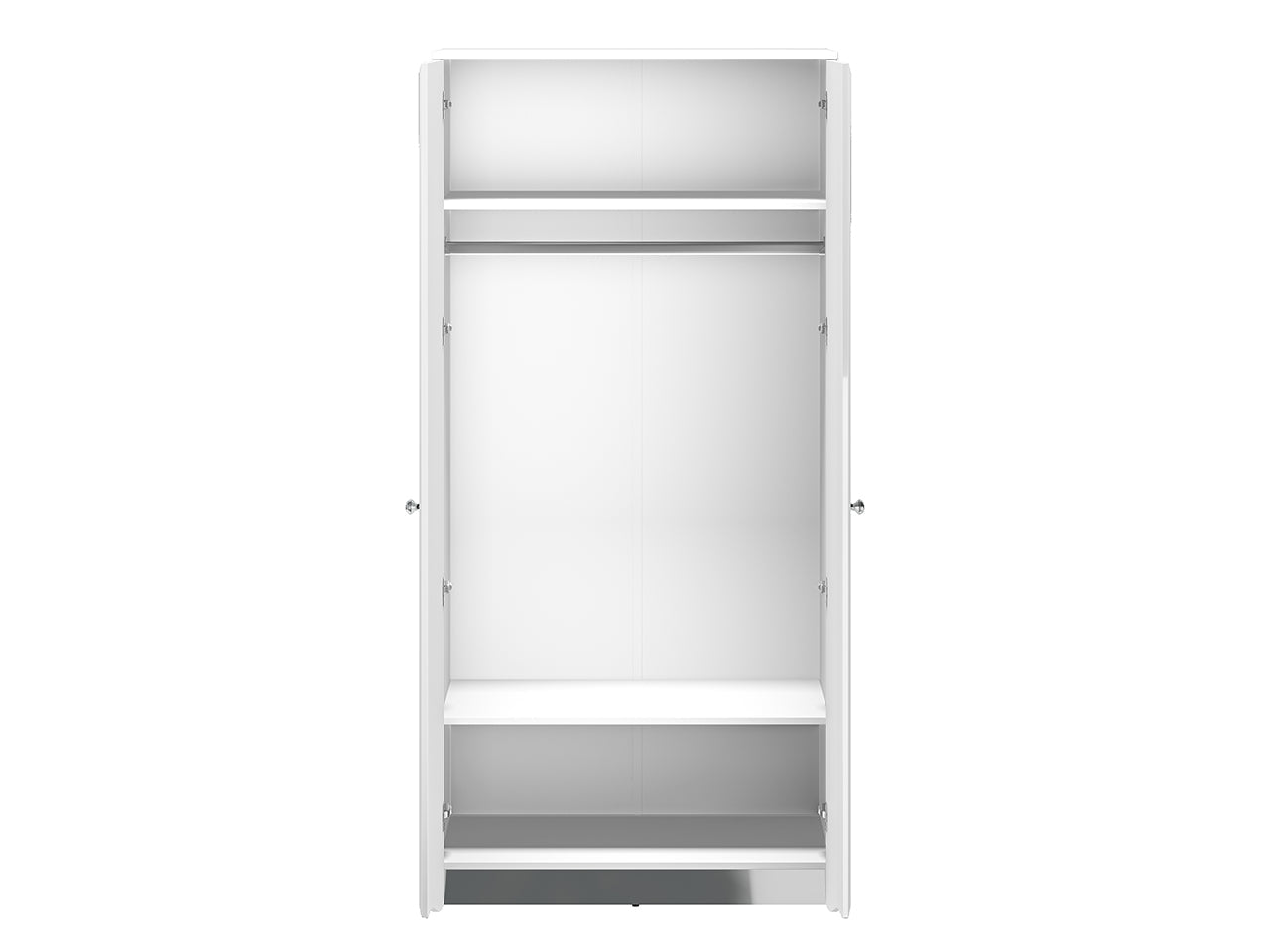 Armoire Moderne Blanc Brillant – Meuble de Rangement Élégant et Durable - Decora Home