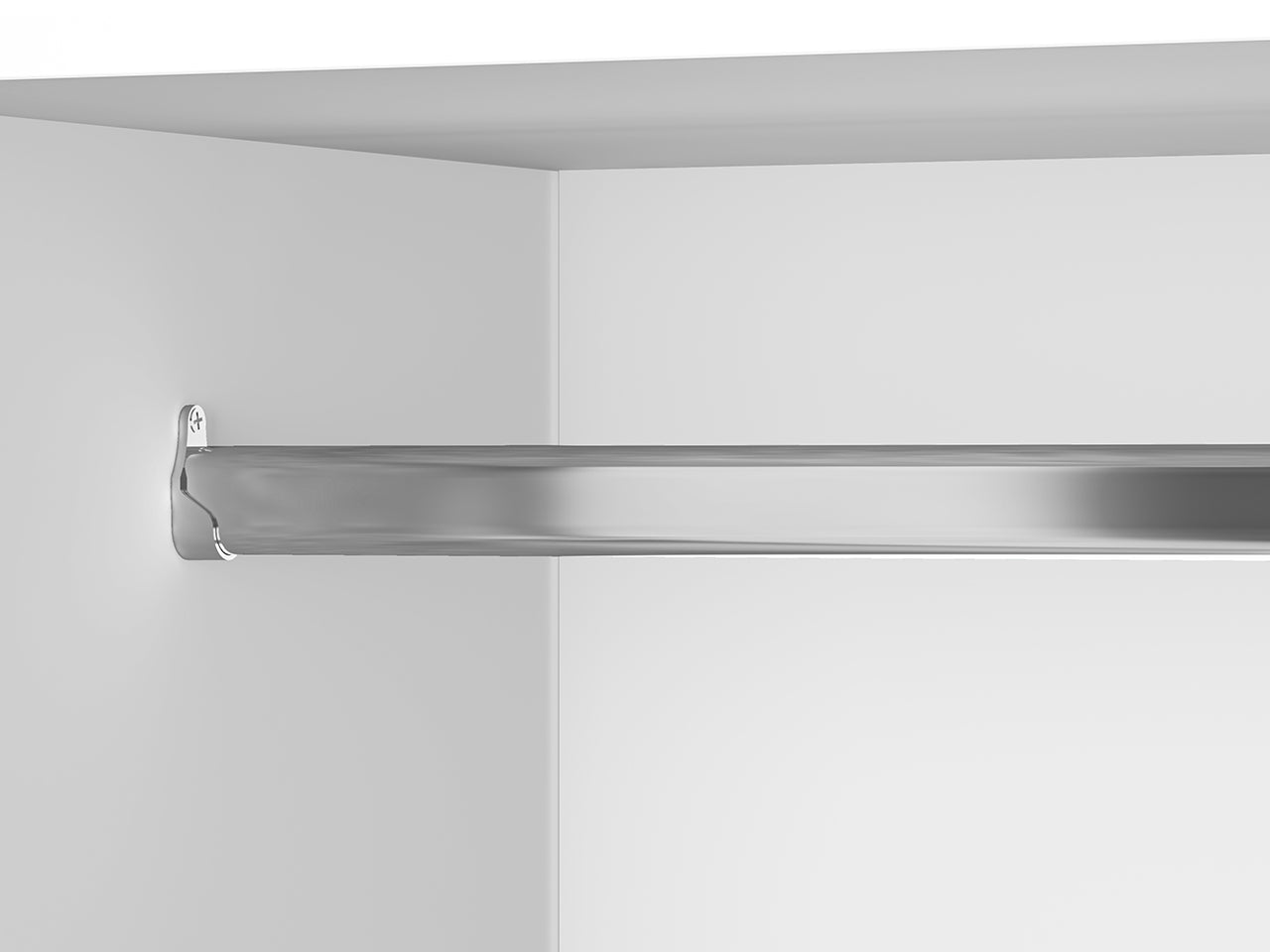 Armoire Moderne Blanc Brillant – Meuble de Rangement Élégant et Durable - Decora Home