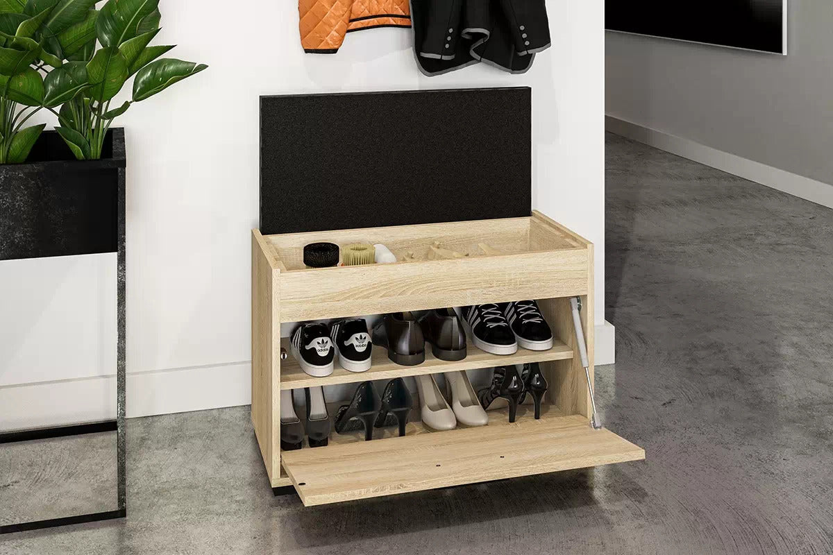 Meuble à Chaussures en Bois Finition Lumière de Sonoma | Design Élégant & Grande Résistance - Decora Home