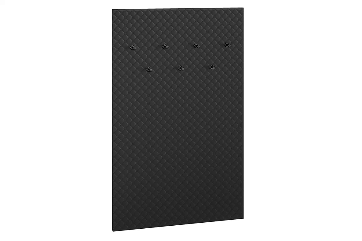 Cintre rembourré pour le hall en Finition Noire – Élégance Minimaliste - Decora Home