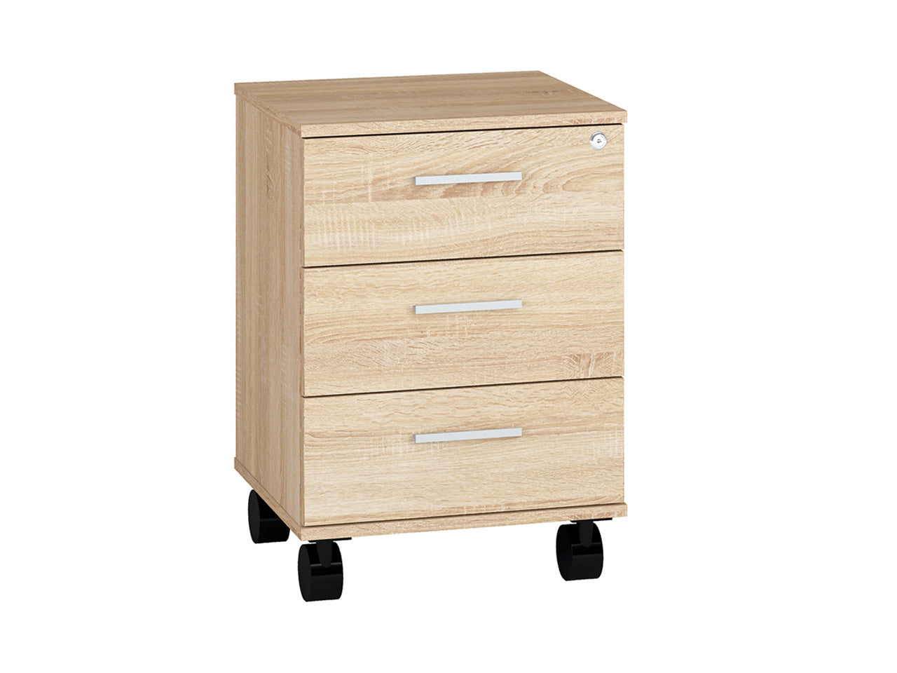 Caisson à Tiroirs Compact Rangement Pratique avec Verrouillage Centralisé|Offre Spéciale|Decora Home