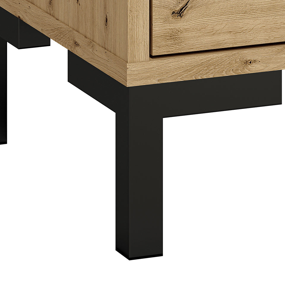 Garde-robe Réversible – Chêne Artisanal – Ouverture Droite/Gauche - Decora Home