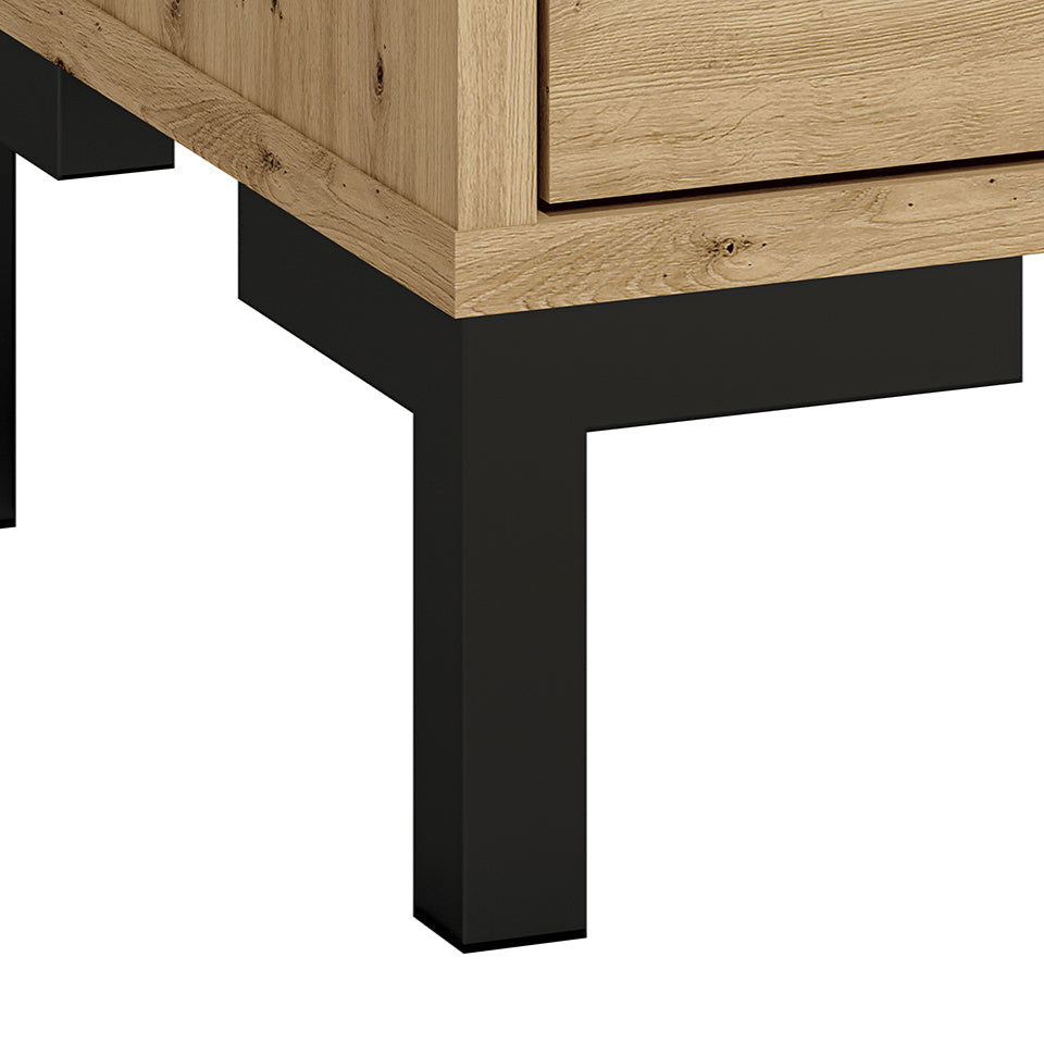 Meuble à Chaussures Compact – Finition Chêne Artisanal & Ouverture Totale des Tiroirs - Decora Home