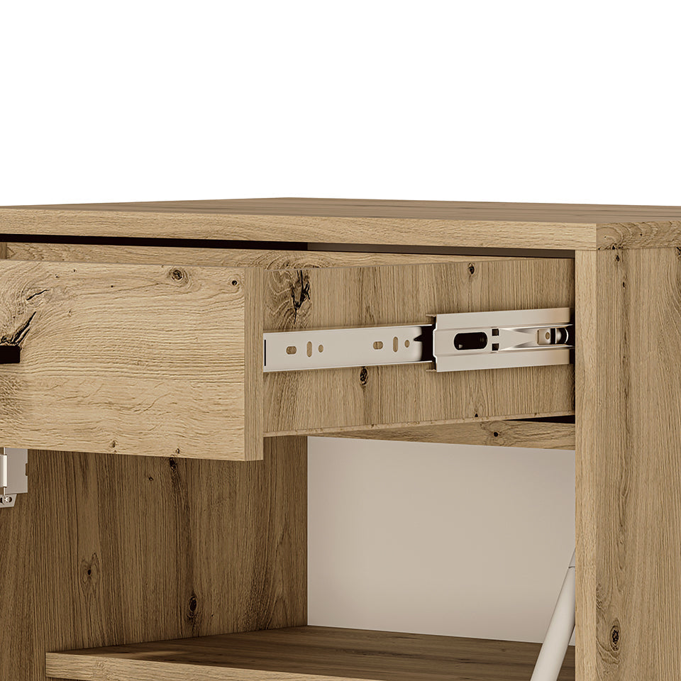 Meuble à Chaussures Compact – Finition Chêne Artisanal & Ouverture Totale des Tiroirs - Decora Home