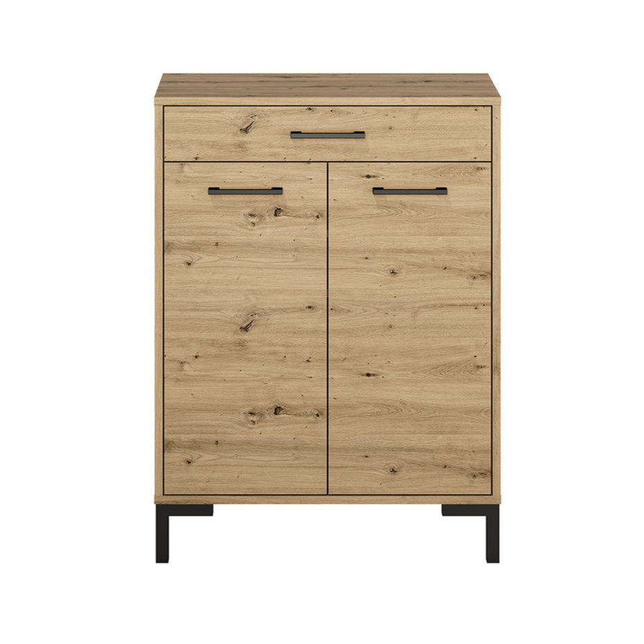 Meuble à Chaussures en Chêne Artisanal avec Bordure ABS - Rangement Pratique et Élégant - Decora Home