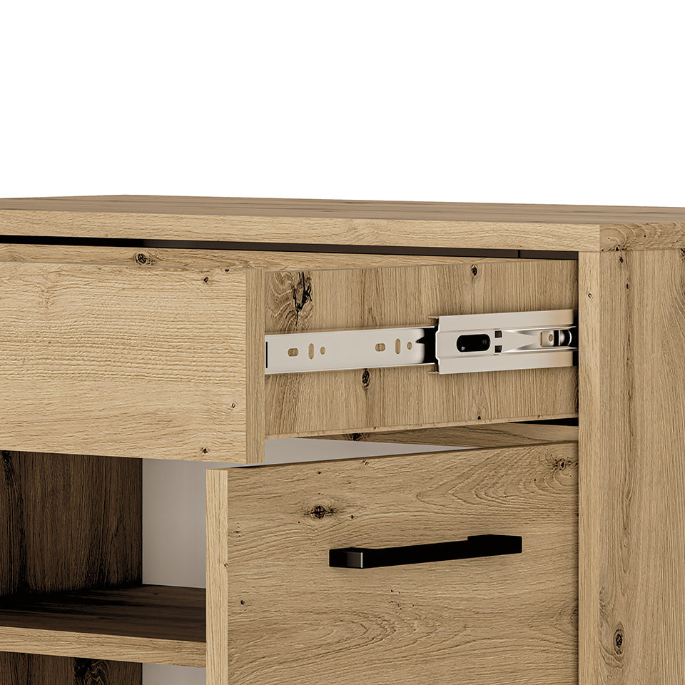 Meuble à Chaussures en Chêne Artisanal avec Bordure ABS - Rangement Pratique et Élégant - Decora Home