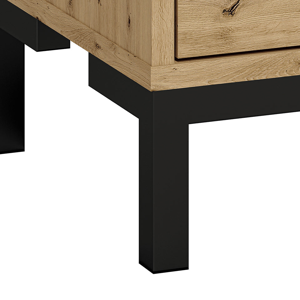 Meuble à Chaussures en Chêne Artisanal avec Bordure ABS - Durable, Résistant aux Rayures et à l'Humidité - Decora Home