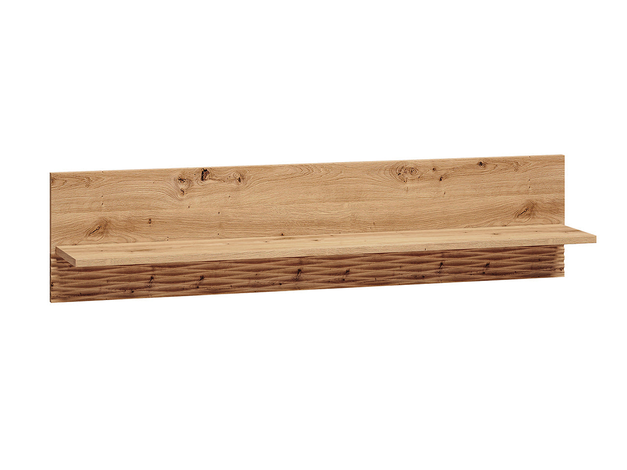 Étagère Suspendue en Chêne Artisanal et MDF Rainuré – Série Artisan Épure|Dernières pièces|Decora Home