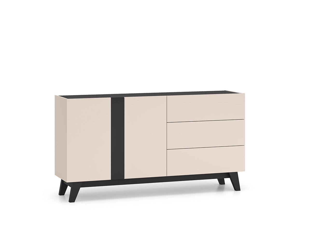 Commode, Buffet Moderne à Portes et Tiroirs Spacieux pour Rangement Optimisé - Decora Home