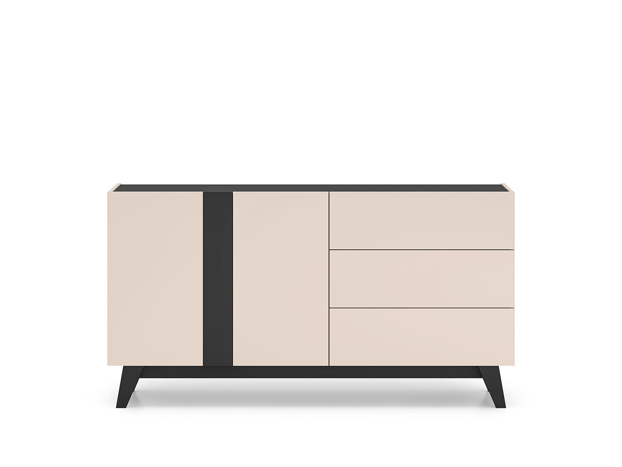 Commode, Buffet Moderne à Portes et Tiroirs Spacieux pour Rangement Optimisé - Decora Home