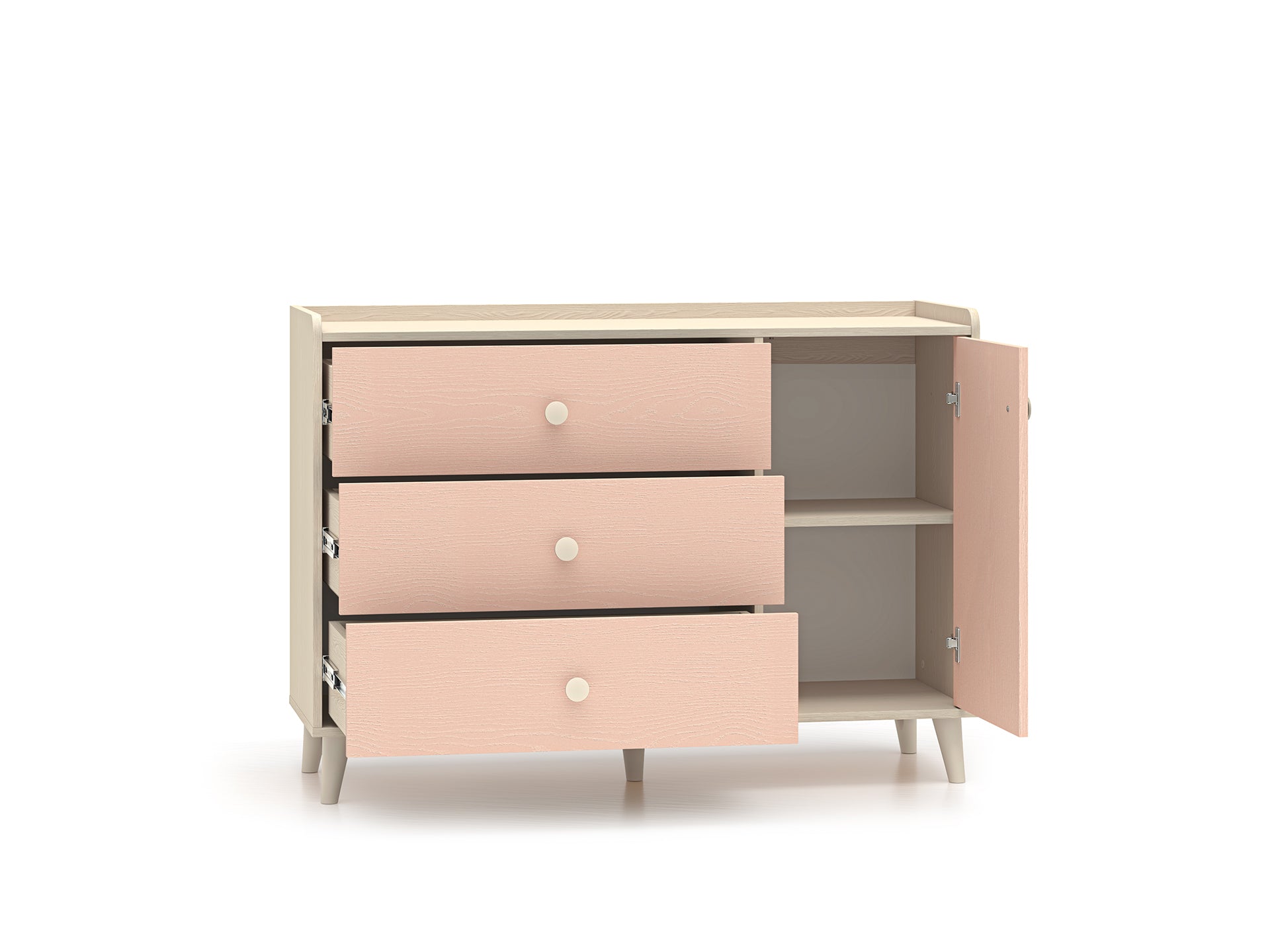 Commode, Buffet enfant Moderne avec Tiroirs Extensibles et Design Élégant – Résistant aux Rayures et à l'Humidité - Decora Home