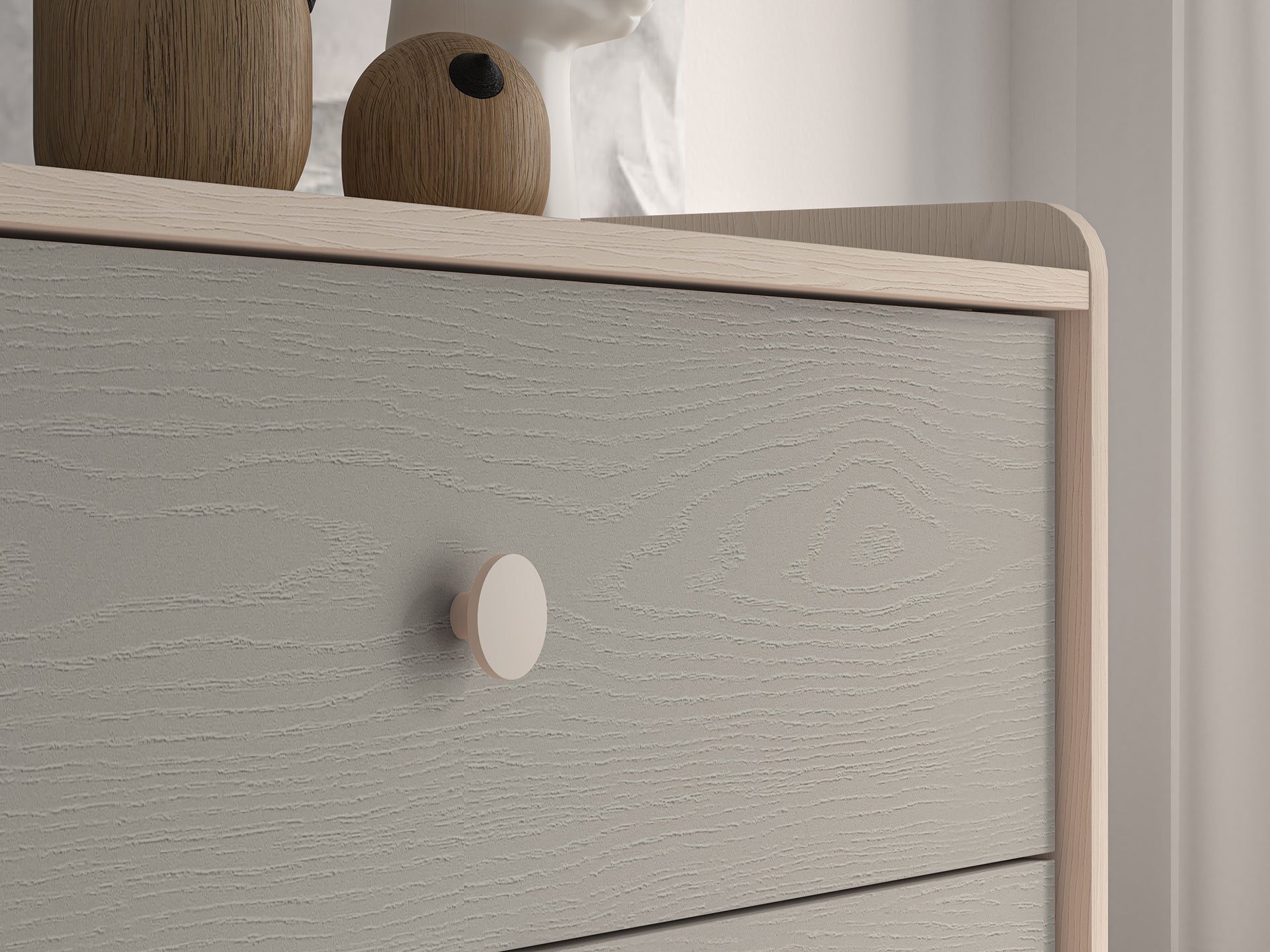 Commode, Buffet enfant moderne en panneaux laminés avec finition résistante et élégante - Decora Home