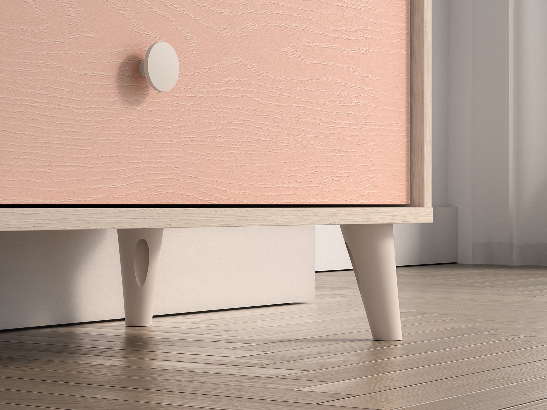 Commode, Buffet enfant moderne en panneaux laminés avec finition résistante et élégante - Decora Home