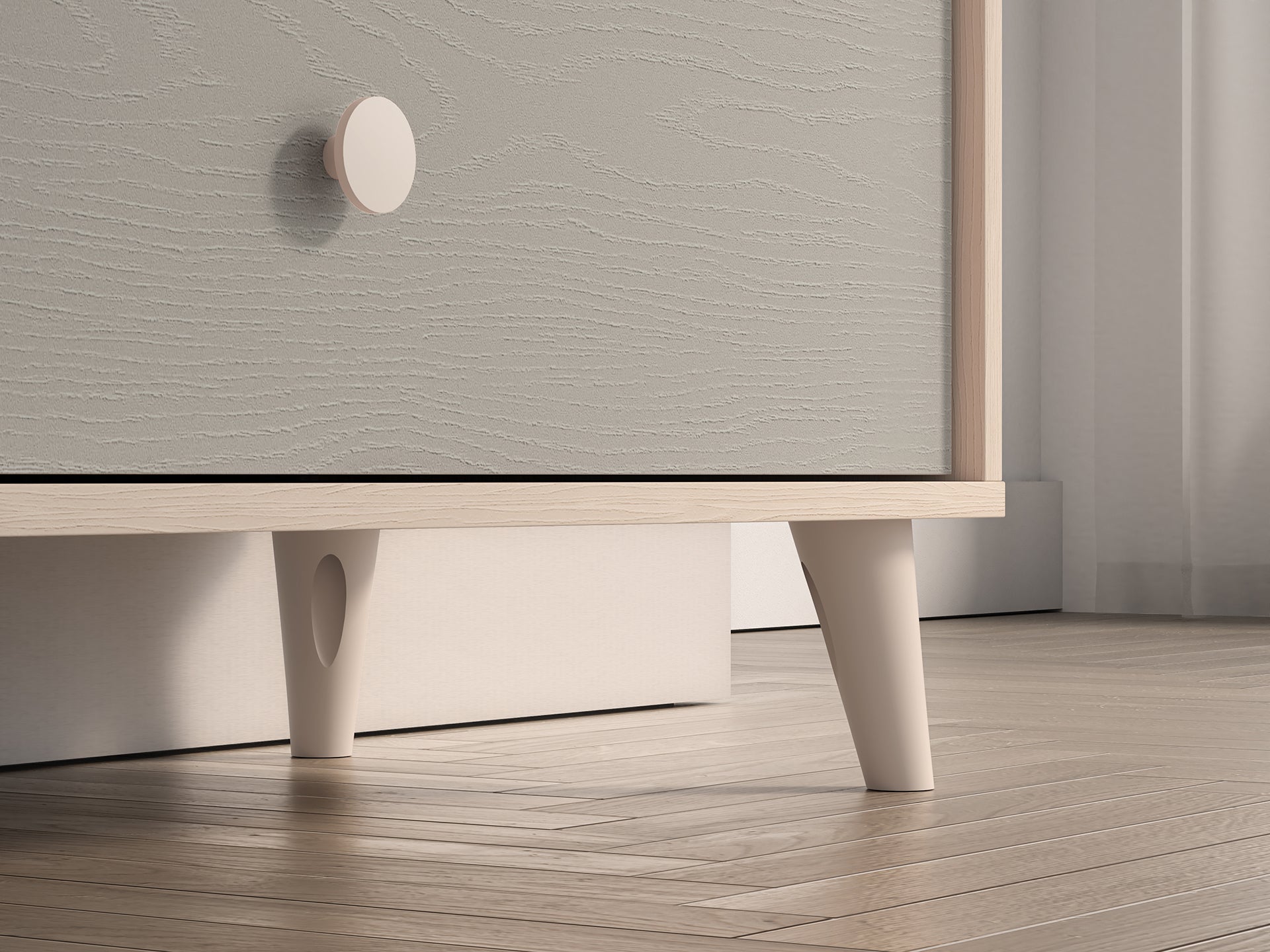 Commode, Buffet enfant moderne en panneaux laminés avec finition résistante et élégante - Decora Home