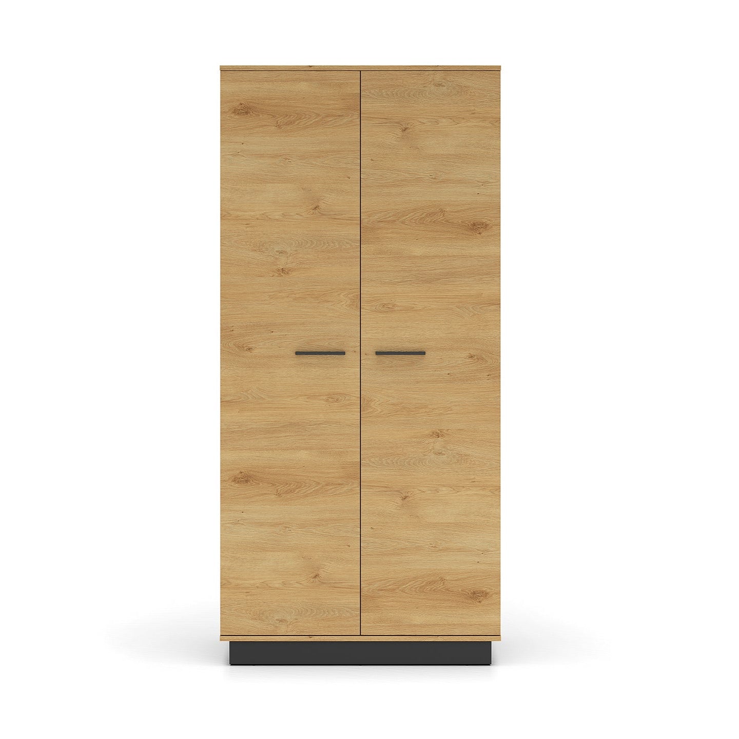 Armoire en Chêne Élégant avec Base Noire - Design Moderne et Résistant - Decora Home