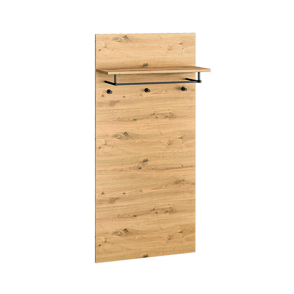 Cintre mural rembourré en chêne artisanal – Élégance pratique pour votre intérieur - Decora Home