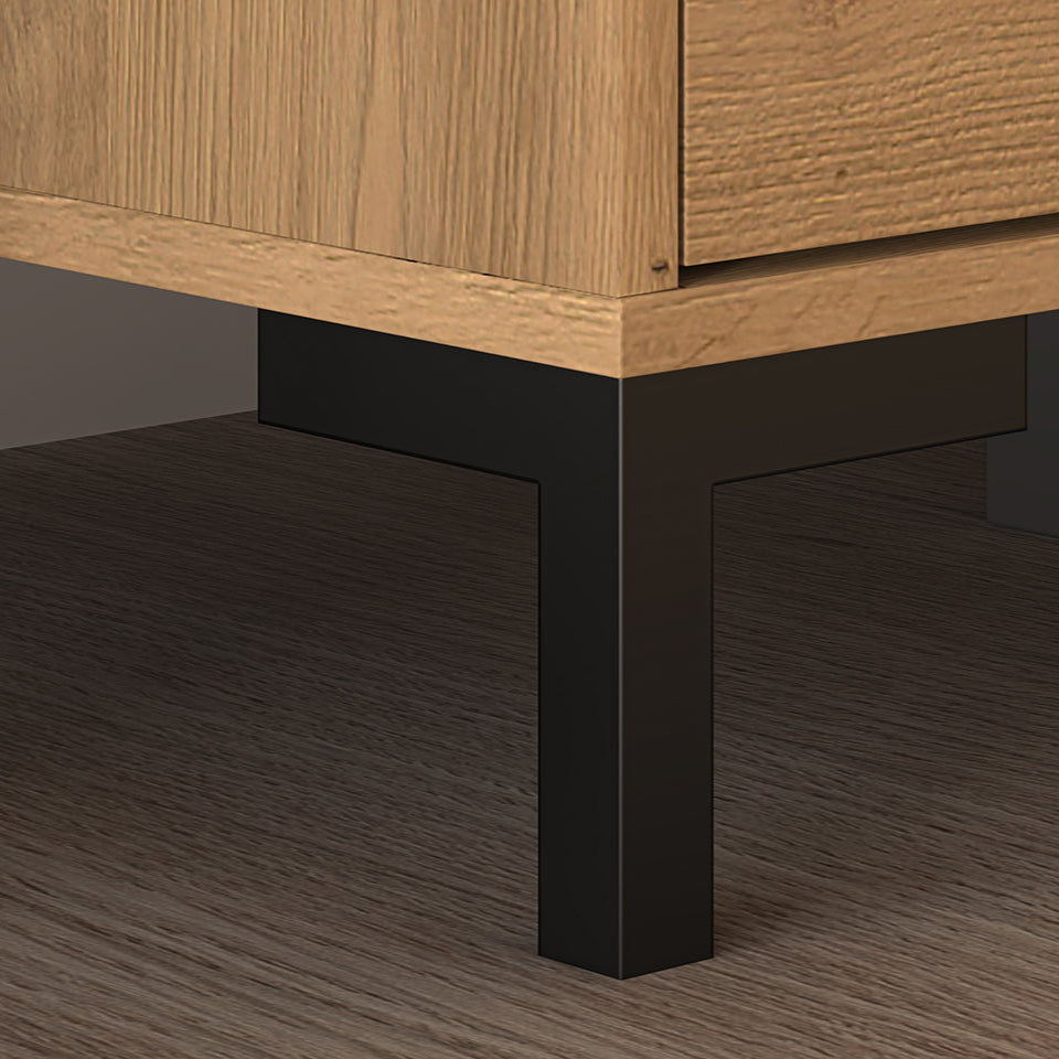 Armoire haute en chêne artisanal – Design moderne et finitions durables - Decora Home