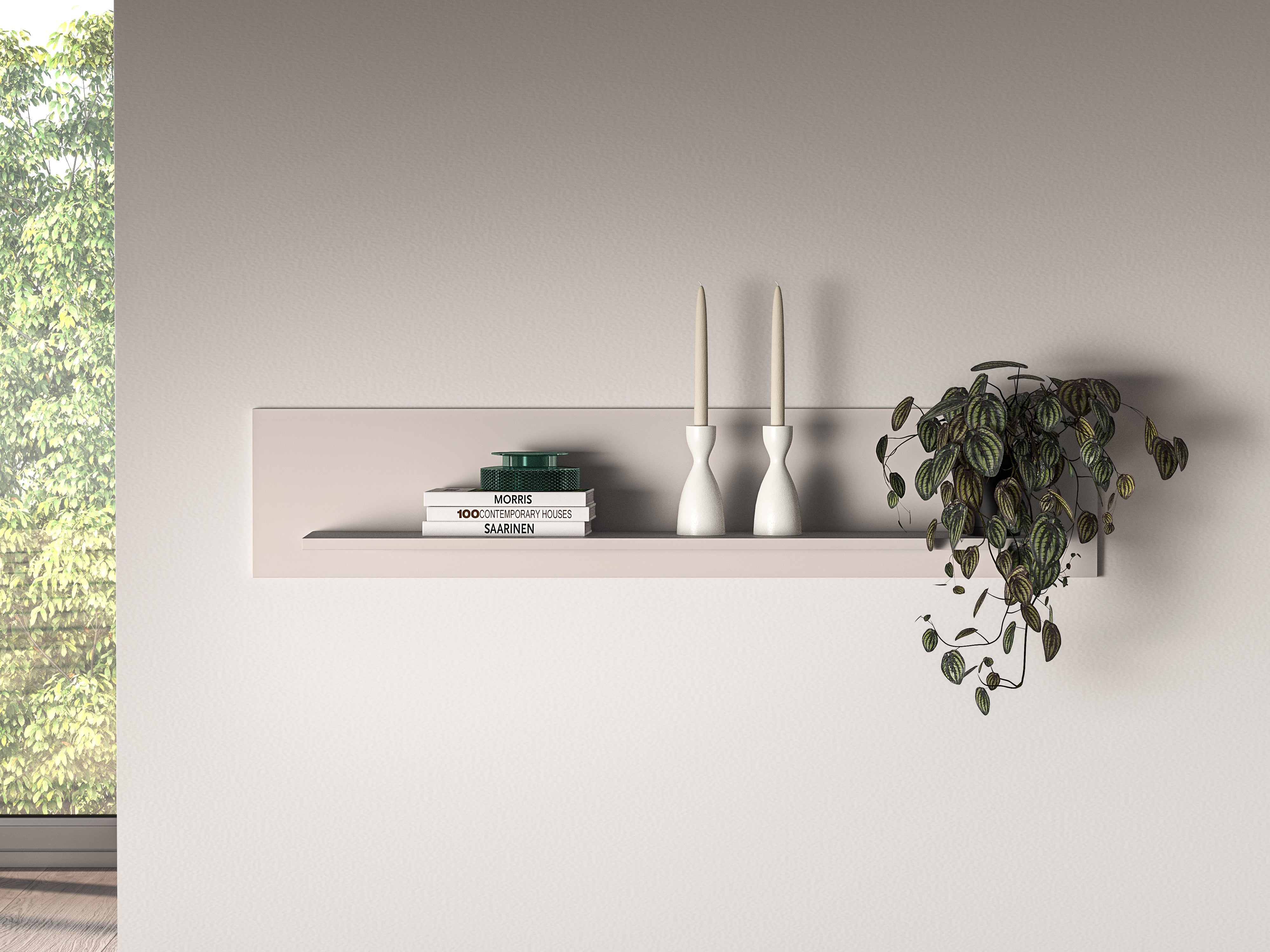Étagère Suspendue Design Cachemire avec Large Plateau d'Exposition|Offre Limitée|Decora Home
